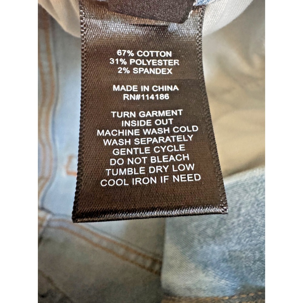 Frye Jeans Women 6/28 Light Stonewash Blue Straight Leg Western Cowgirl Casual - Picture 9 of 16